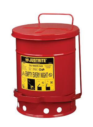 JUSTRITE 6 GAL OILY WASTE CAN FOOT COVER - Oily Waste Cans